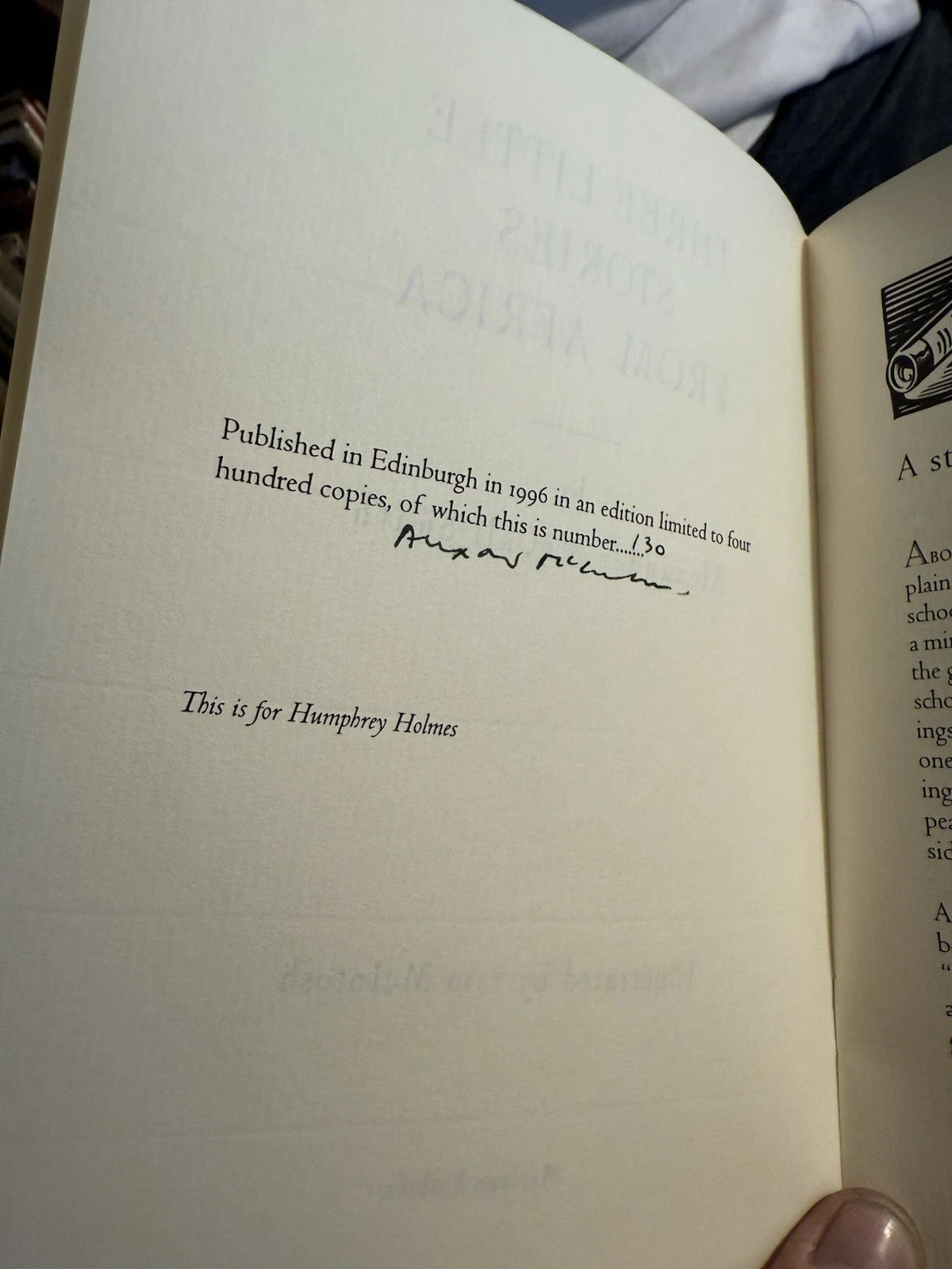 SIGNED TWICE BY Alexander McCall Smith : Lions and Anthropologists : 1996