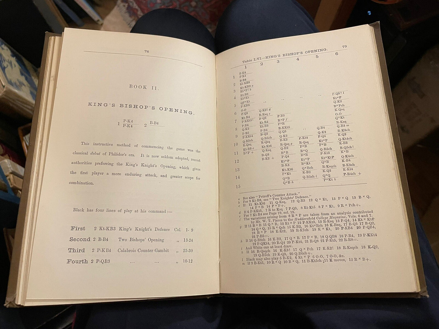 1888 Synopsis of the Chess Openings : A Tabulated Analysis : William Cook