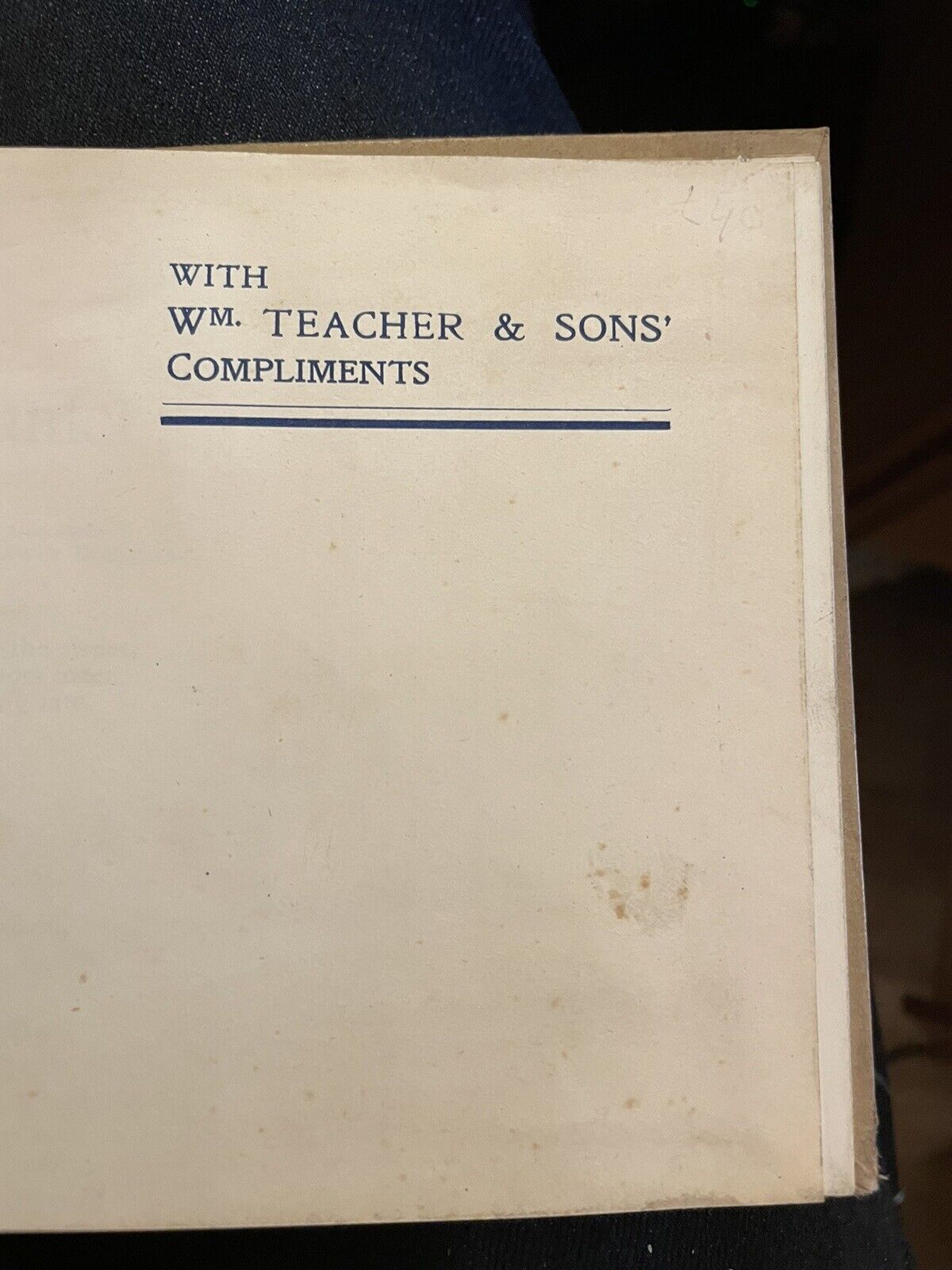 c 1900 Robert Burns : Tam O'Shanter : Teacher's Scottish Whisky : John Reid