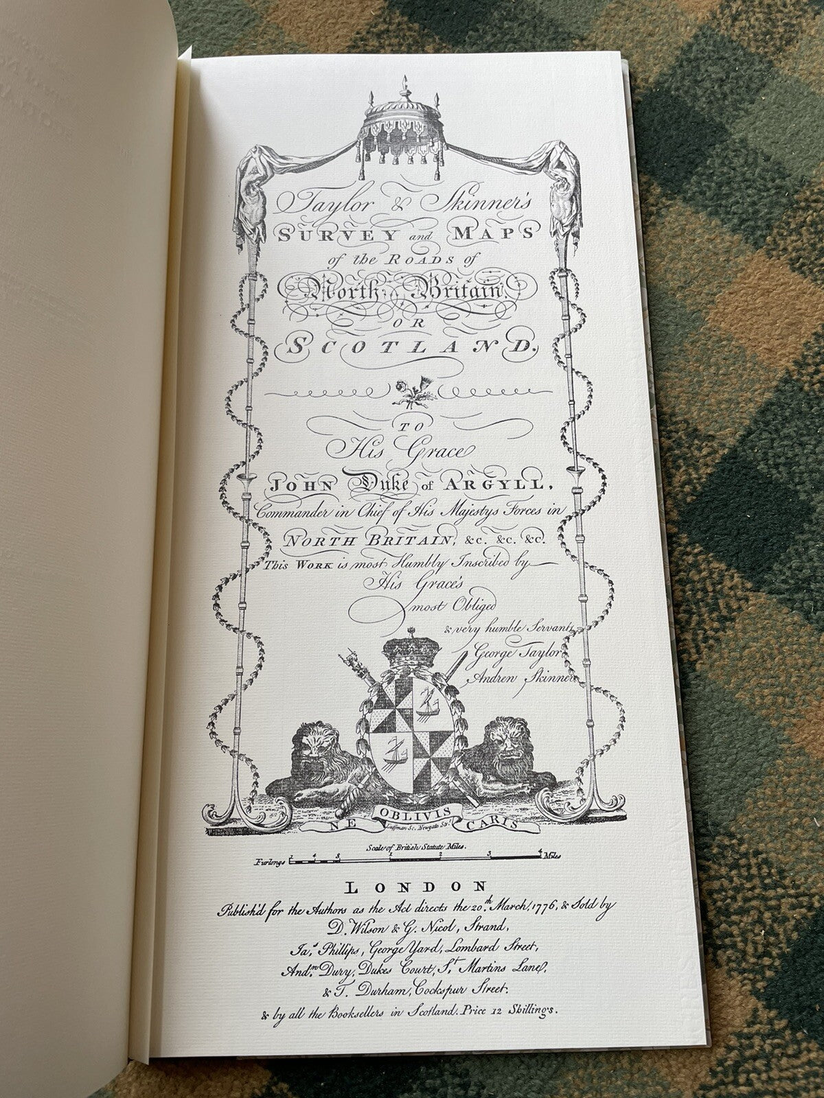 Taylor & Skinner's Survey & Maps of the Roads of North Britain or Scotland