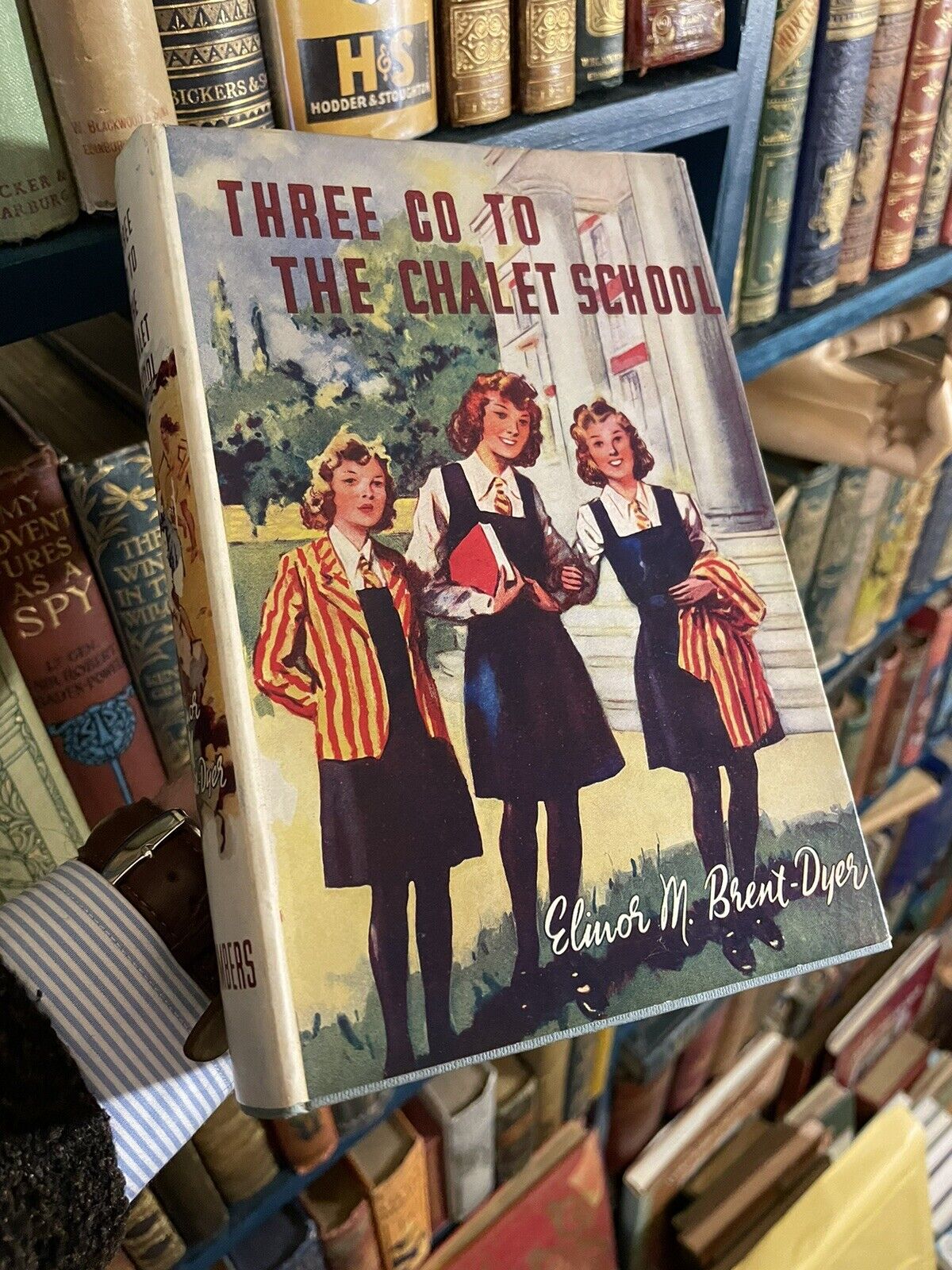 Elinor Brent-Dyer : Three Go To The Chalet School : 1st Edition 1949 : Fine Copy