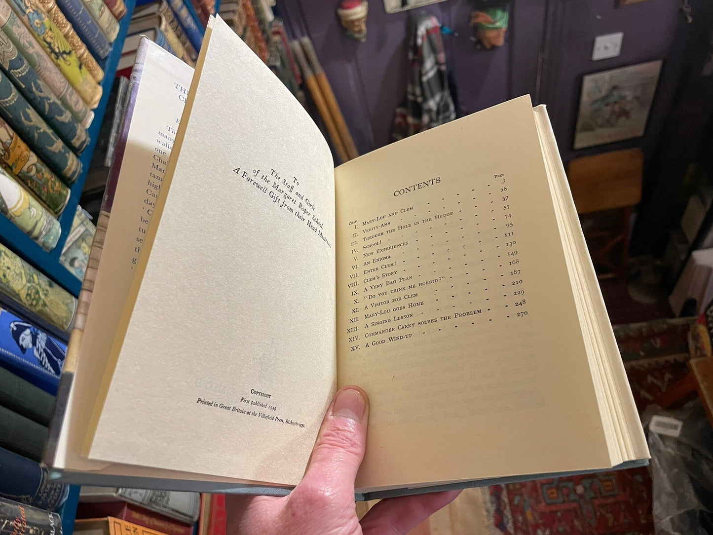 Elinor Brent-Dyer : Three Go To The Chalet School : 1st Edition 1949 : Fine Copy