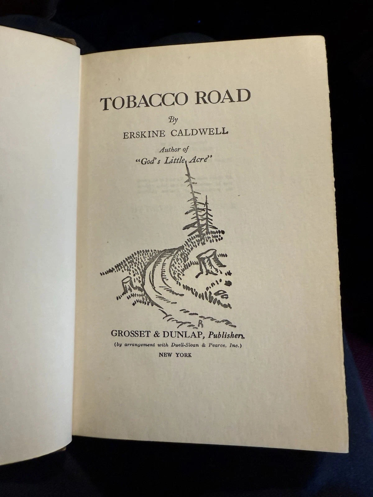 1932 Tobacco Road : Erskine Caldwell : 1st Thus : Unabridged Edition
