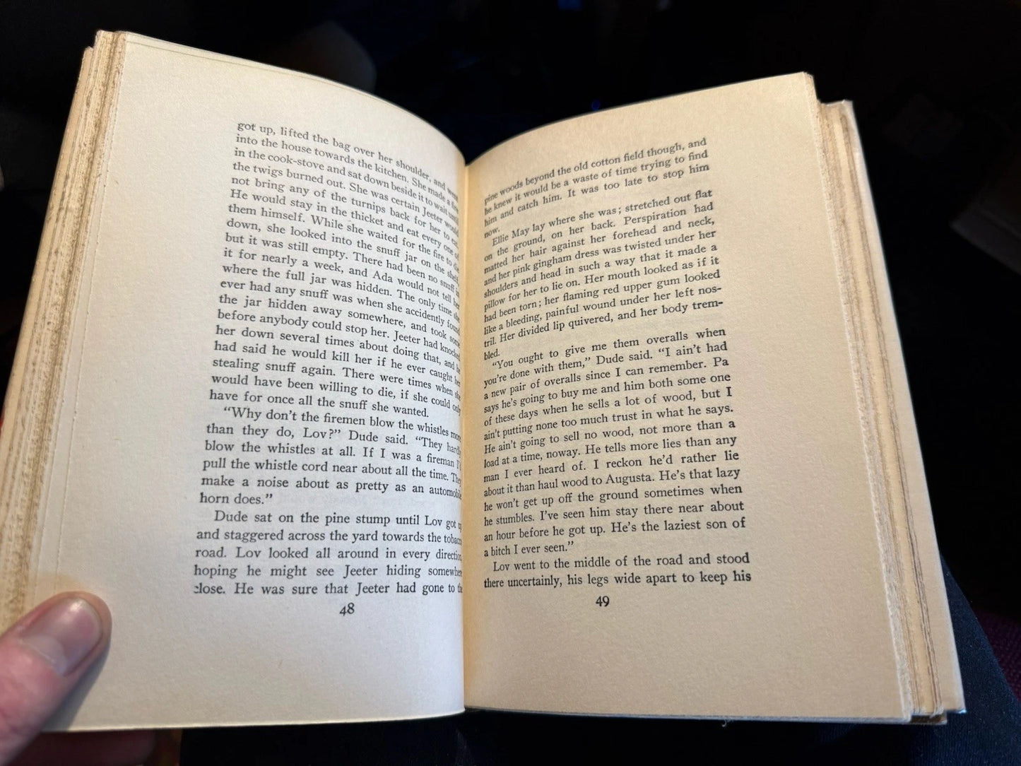 1932 Tobacco Road : Erskine Caldwell : 1st Thus : Unabridged Edition