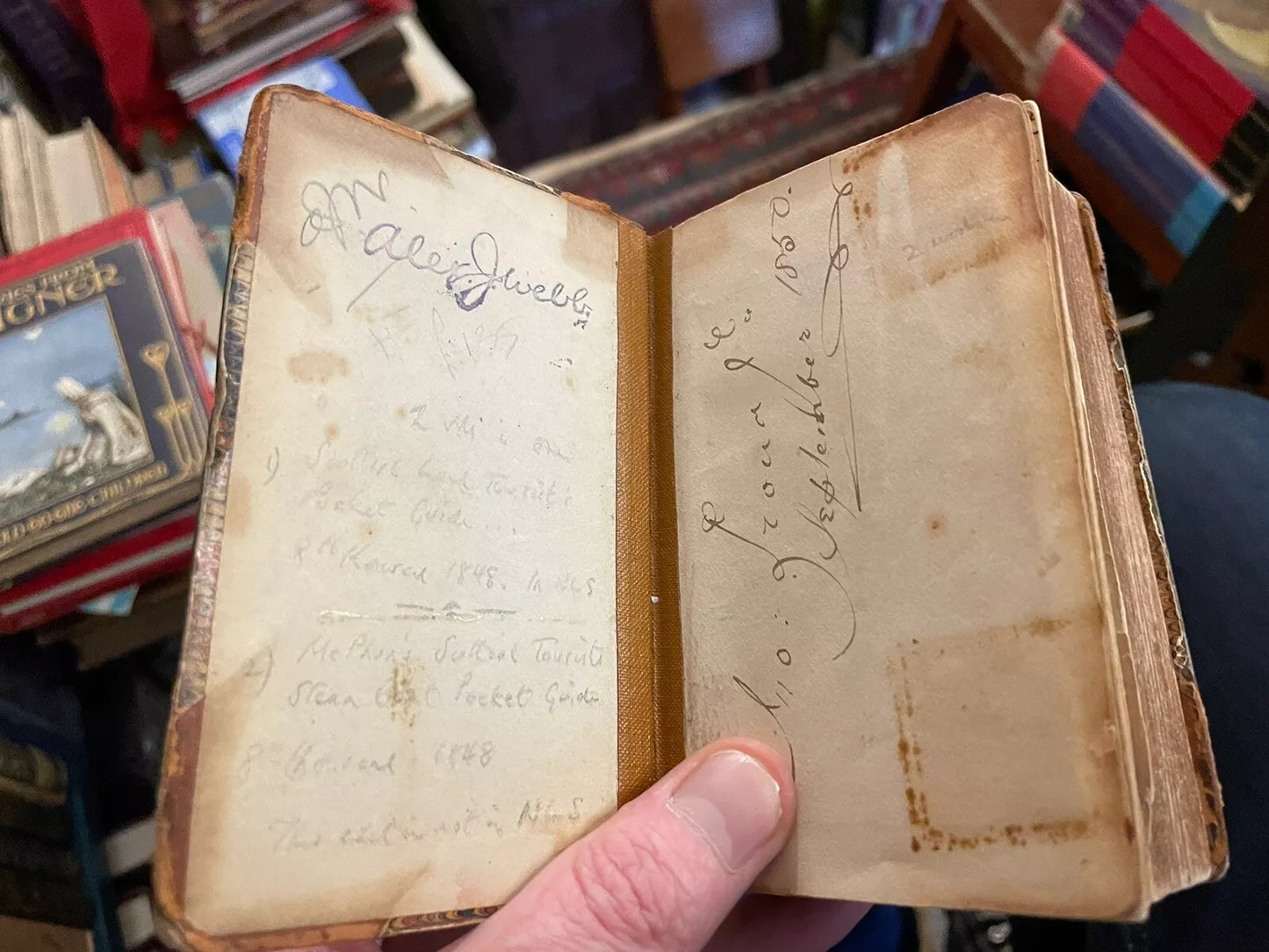 1848 Scottish Land Tourists & Steam-Boat Pocket Guide (2 Maps) Western Highlands