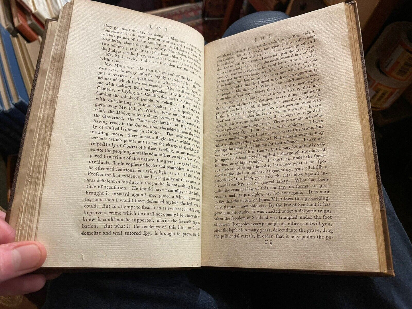 1793 Trial of Thomas Muir : Scottish Radical : Scotland : Criminal Law : Roberts