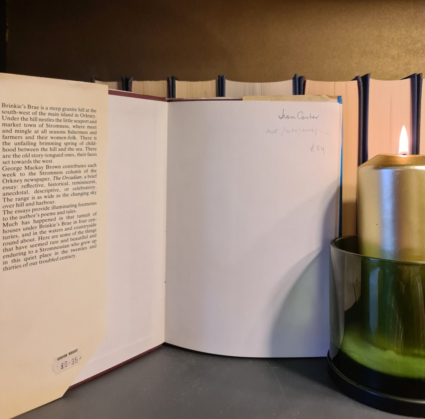 Under Brinkie's Brae, George Mackay Brown: 1st Edition: Orkney Scotland : Poetry