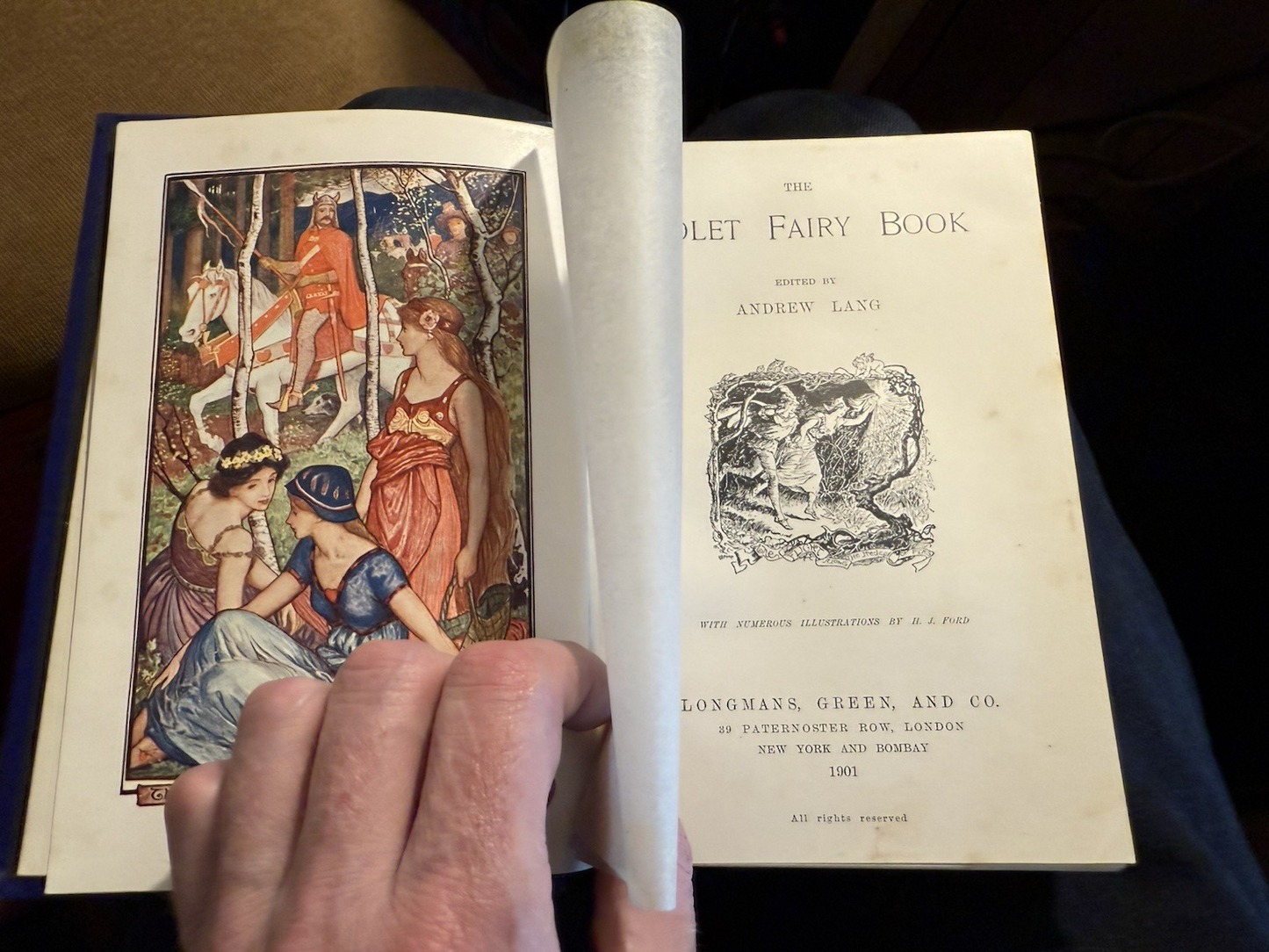The Violet Fairy Book : Andrew Lang : Illustrated : First Edition 1901