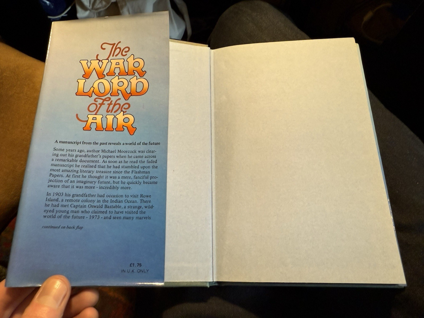 1971 Michael Moorcock : The Warlord of the Air : 1st Edition : Science Fiction