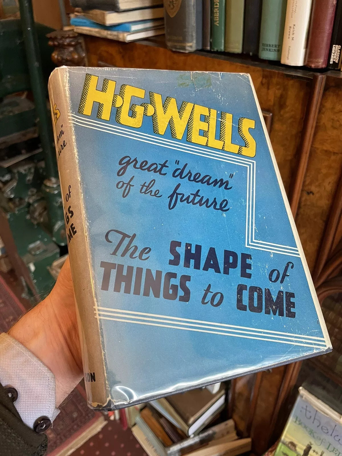 H.G. Wells : The Shape of Things to Come : 1st/1st 1933 in Original Jacket