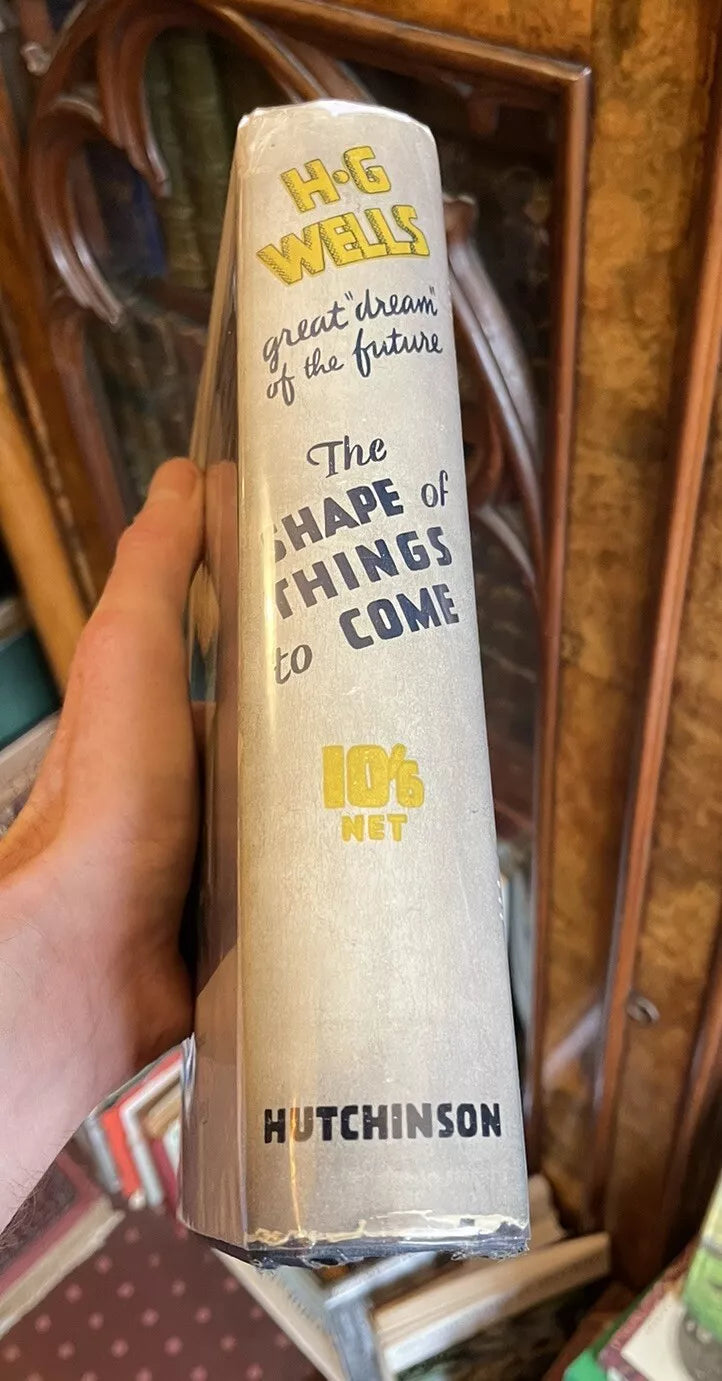 H.G. Wells : The Shape of Things to Come : 1st/1st 1933 in Original Jacket