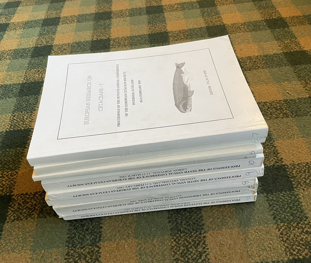European Research on Cetaceans (9 Volumes) Whales Dolphins Porpoises