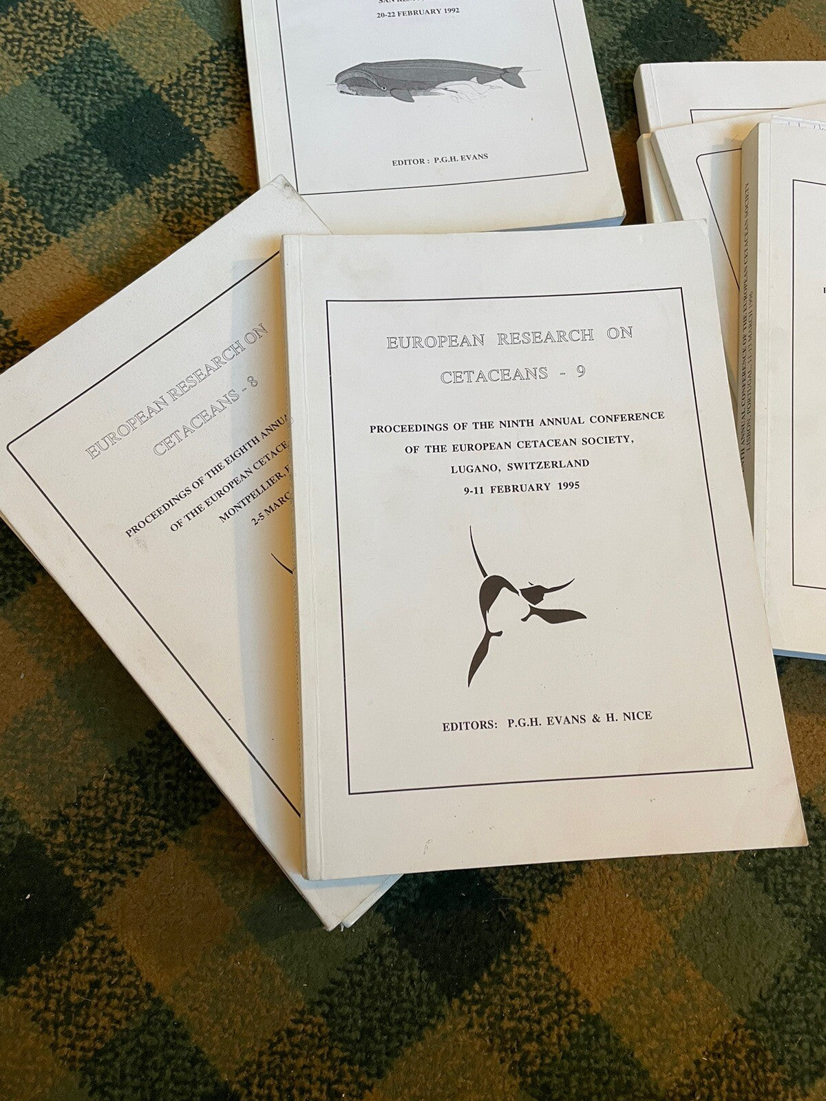 European Research on Cetaceans (9 Volumes) Whales Dolphins Porpoises