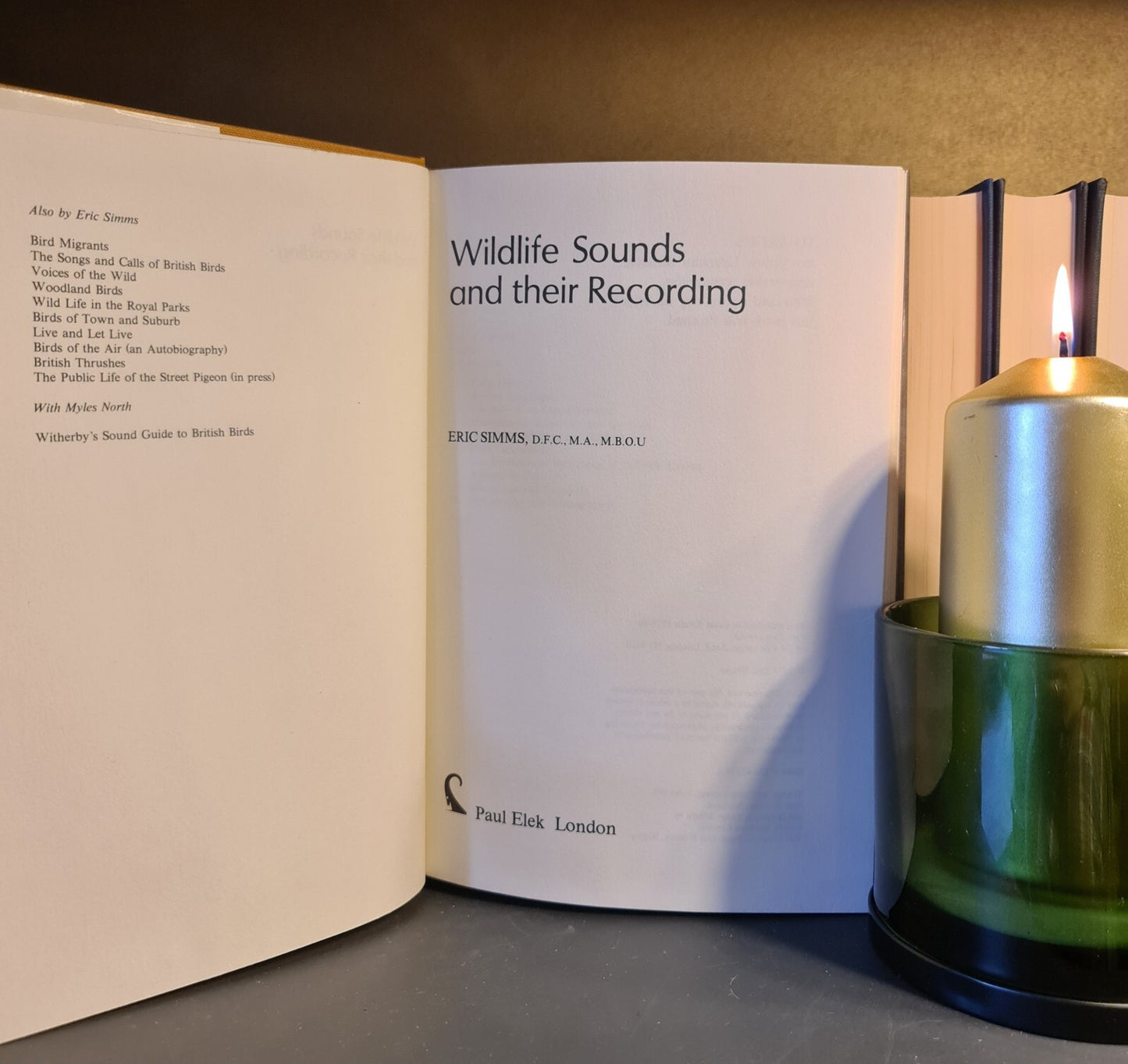 Wildlife Sounds & Their Recording, E. Simms: Hardback: 1st Edition