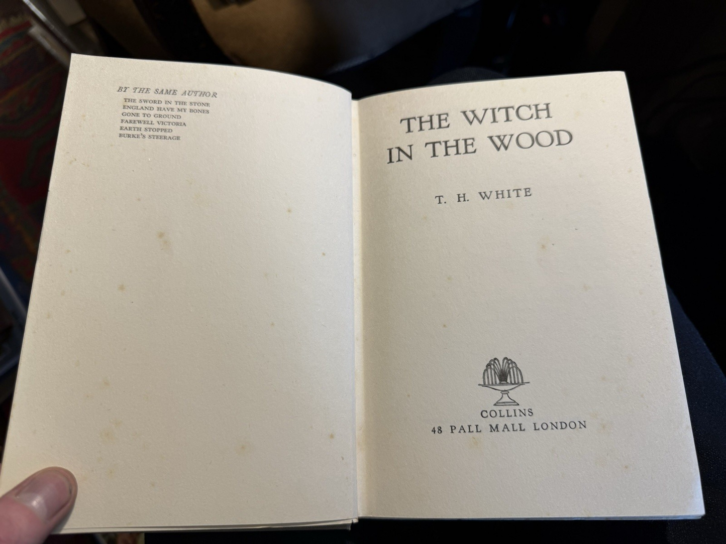 1940 T. H. White : The Witch in the Wood : 1st Edition