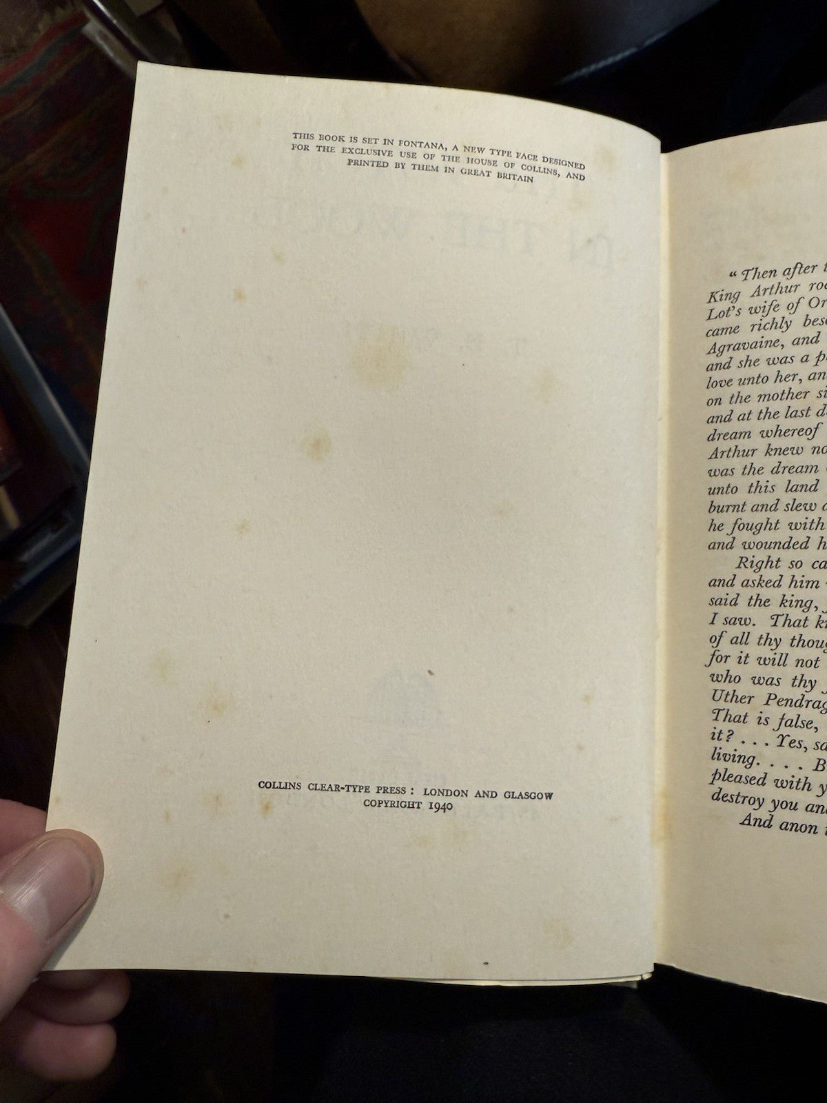 1940 T. H. White : The Witch in the Wood : 1st Edition