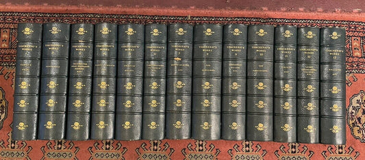 1898 The Works of William Makepeace Thackeray (13 Volumes) Oxford Bindings