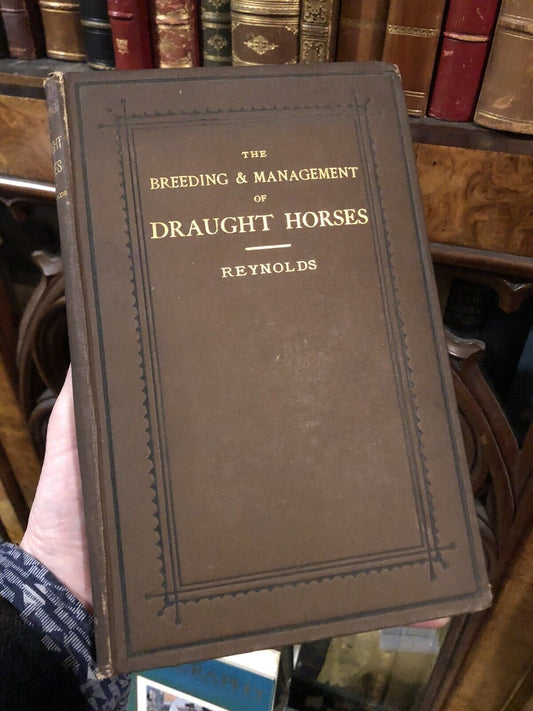 1882 Breeding & Management of Draught Horses - Working Horse Farming Agriculture