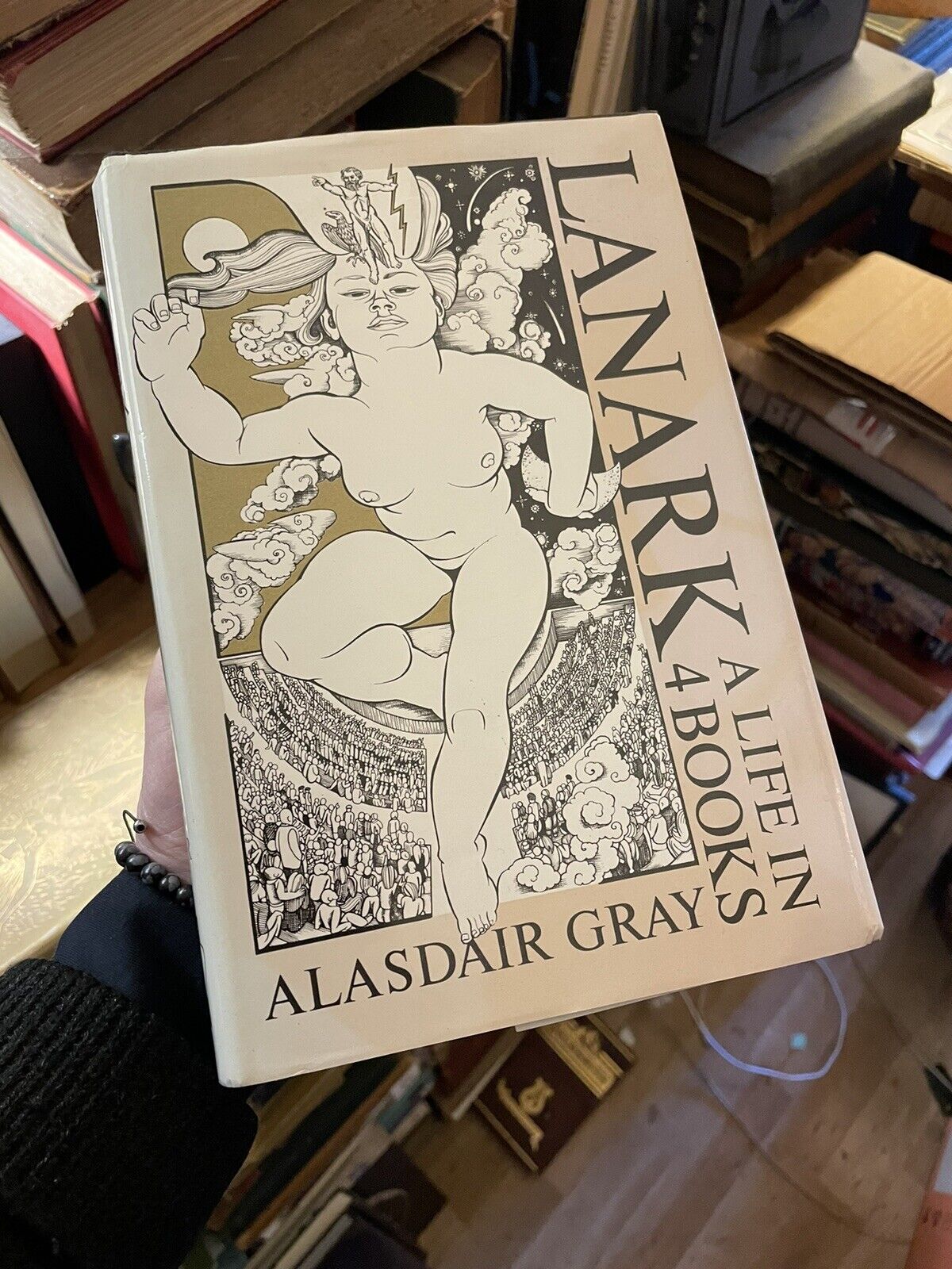 LANARK : Alasdair Gray : FIRST AMERICAN EDITION Hardback In DW