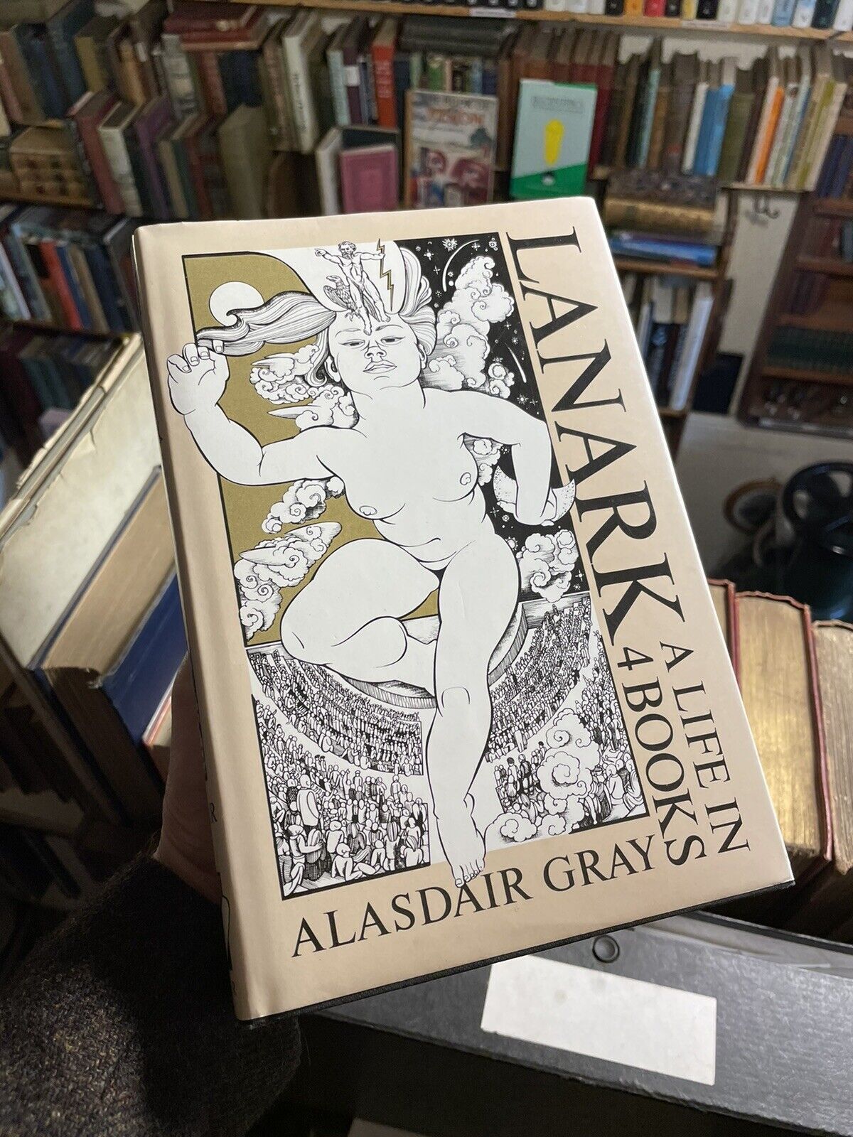 LANARK : Alasdair Gray : FIRST US EDITION Hardback In DW