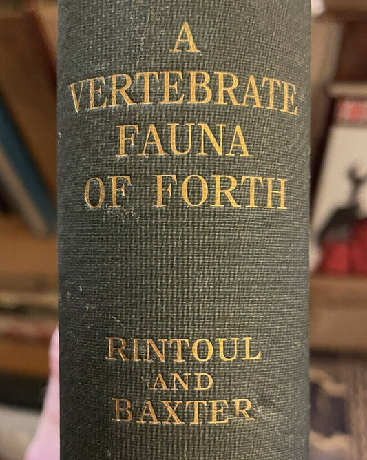 1935 A Vertebrate Fauna of Forth : Rintoul & Baxter : Bird Migration : Fishes