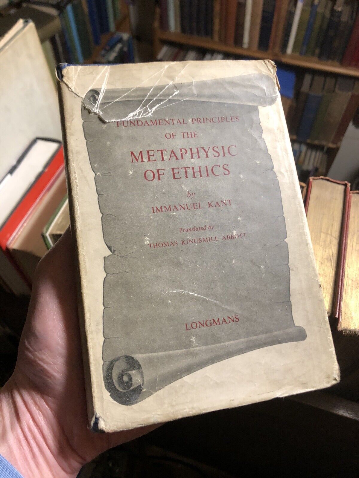 1949 METAPHYSIC OF ETHICS by IMMANUEL KANT : Hardback in Jacket