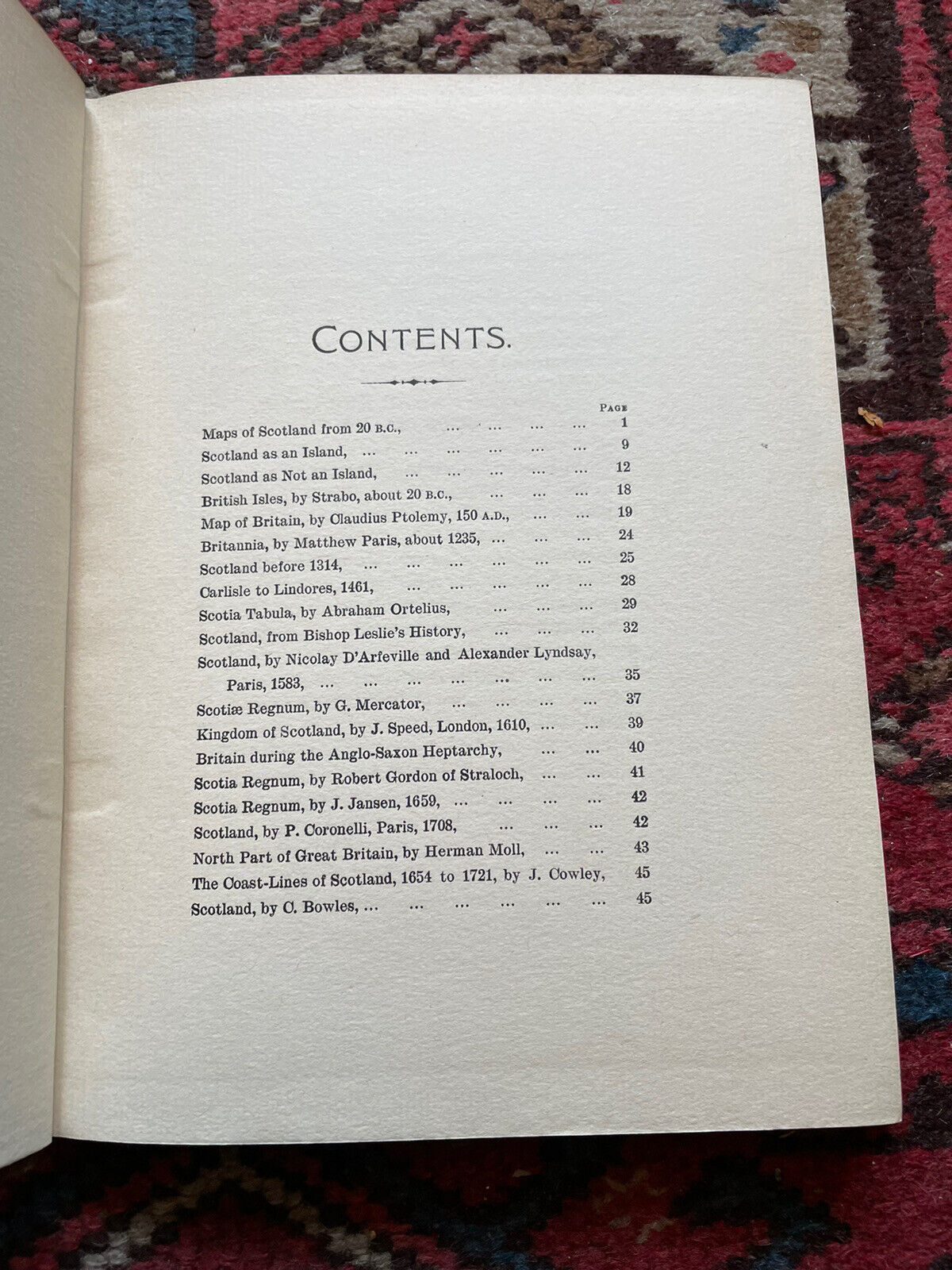 1905 - OLD MAPS & MAP-MAKERS OF SCOTLAND John E. Shearer SPEED Abraham Ortelius