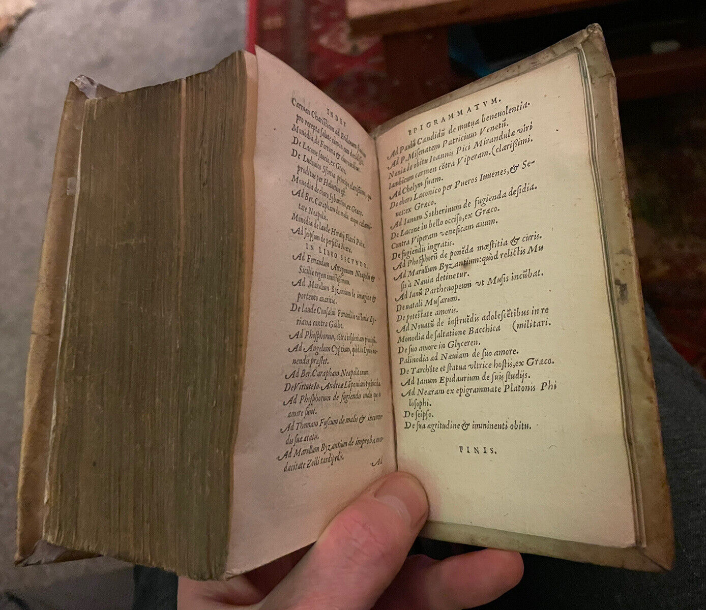 1585 De honesta disciplina : Petri Criniti Viri Doctissimi : Latin Vellum