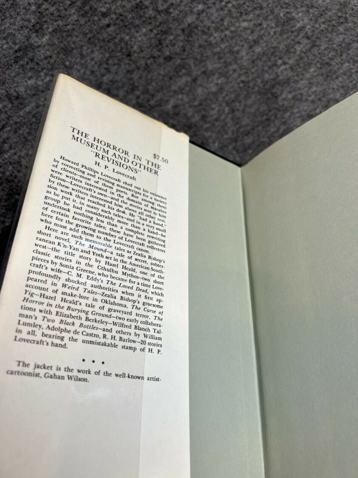 H. P. Lovecraft : The Horror in the Museum and Other Revisions : 1st/1st 1970