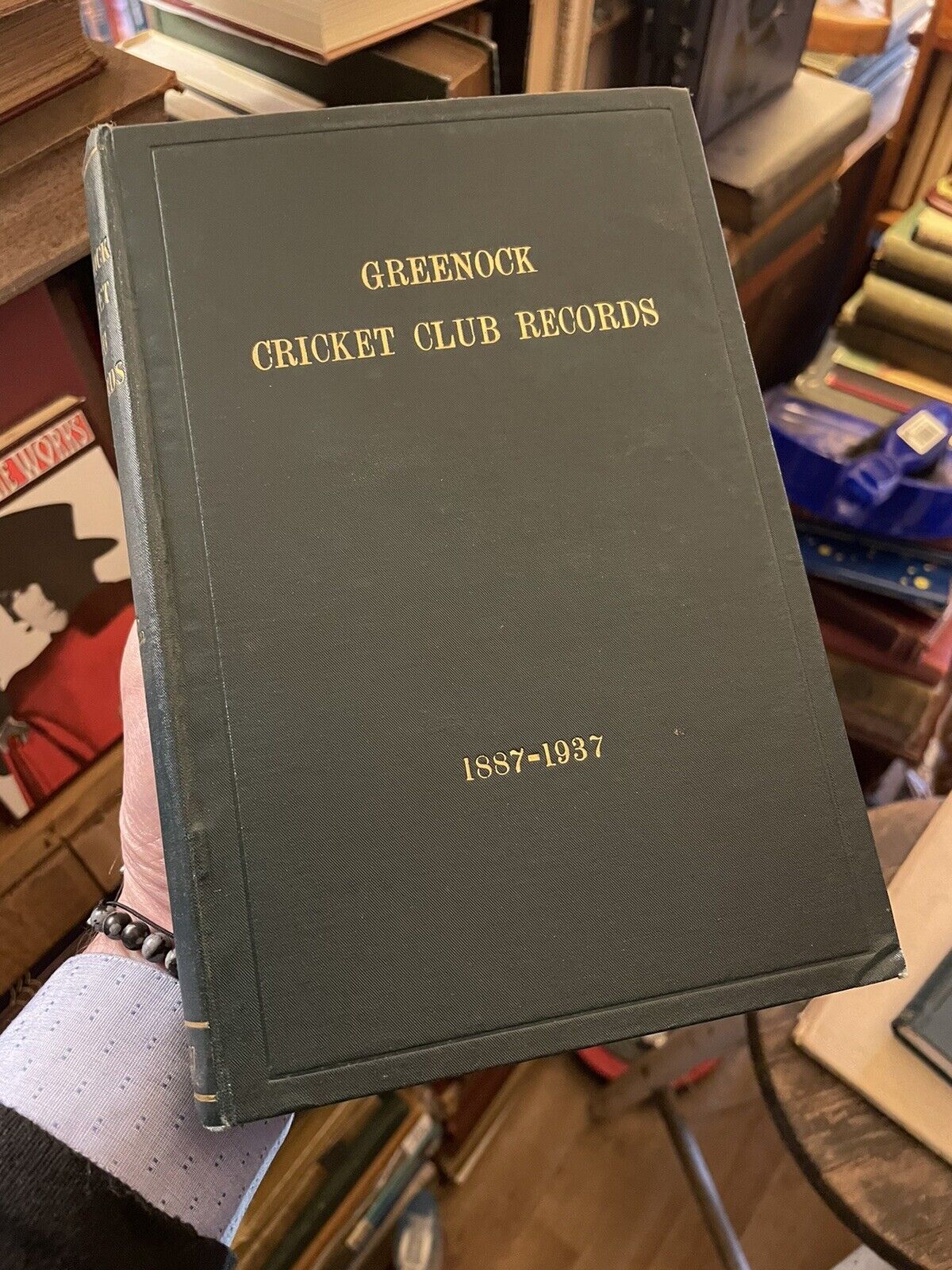 Greenock Cricket Club Records 1887-1937 : T C Riddell : Scotland Sports Records