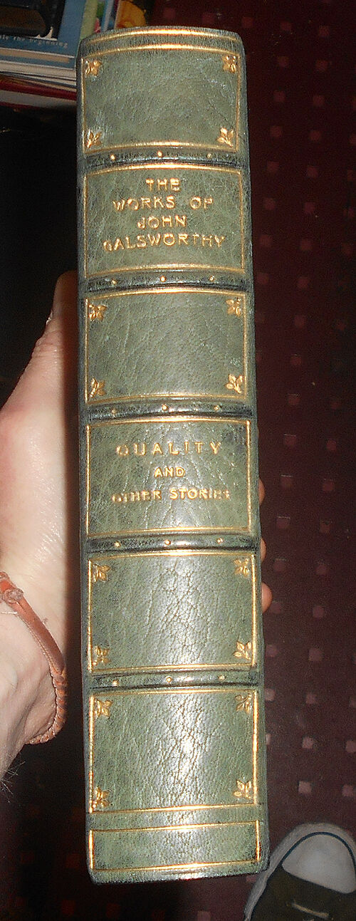 1923 JOHN GALSWORTHY - Quality and Other Stories - Fine Binding - Limited Ed