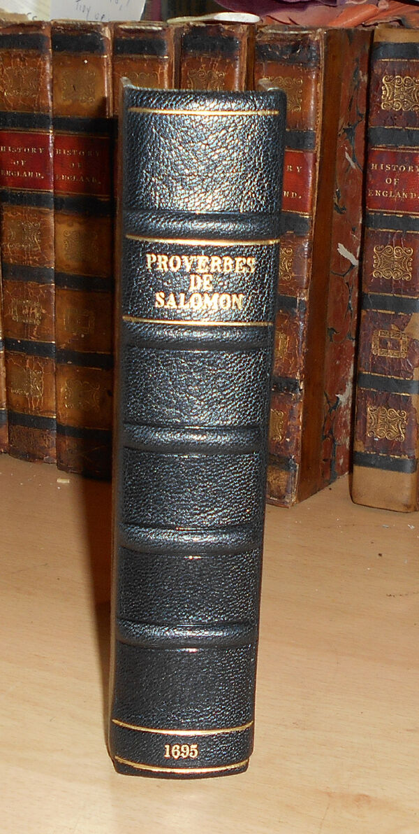 1695 Proverbes de Salomon - (Solomon son of David) Proverbs in Latin & French