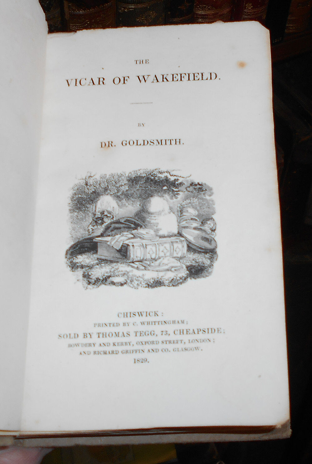 1829 - The Vicar of Wakefield - Oliver Goldsmith - Early 19th Century Copy