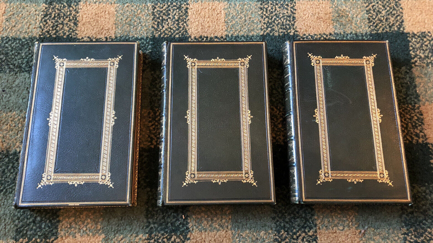 1879 POETICAL WORKS OF SIR DAVID LYNDSAY 3 Fine Bindings : Renaissance Poetry