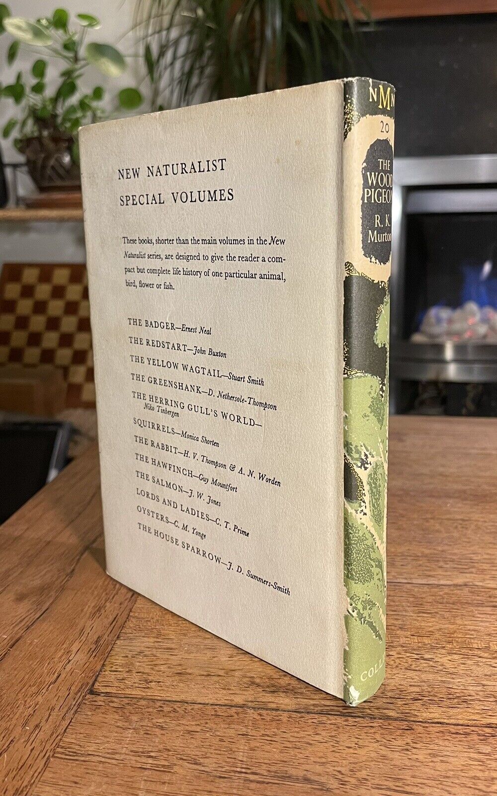 The Wood Pigeon : New Naturalist Monograph No. 20 ( NN ) R K Murton VGC 1965