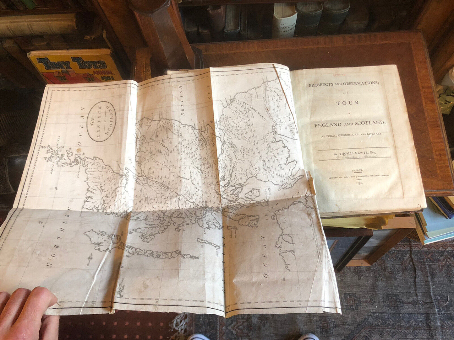 1791 Newte : Observations on a Tour in England and Scotland (Map + Engravings)