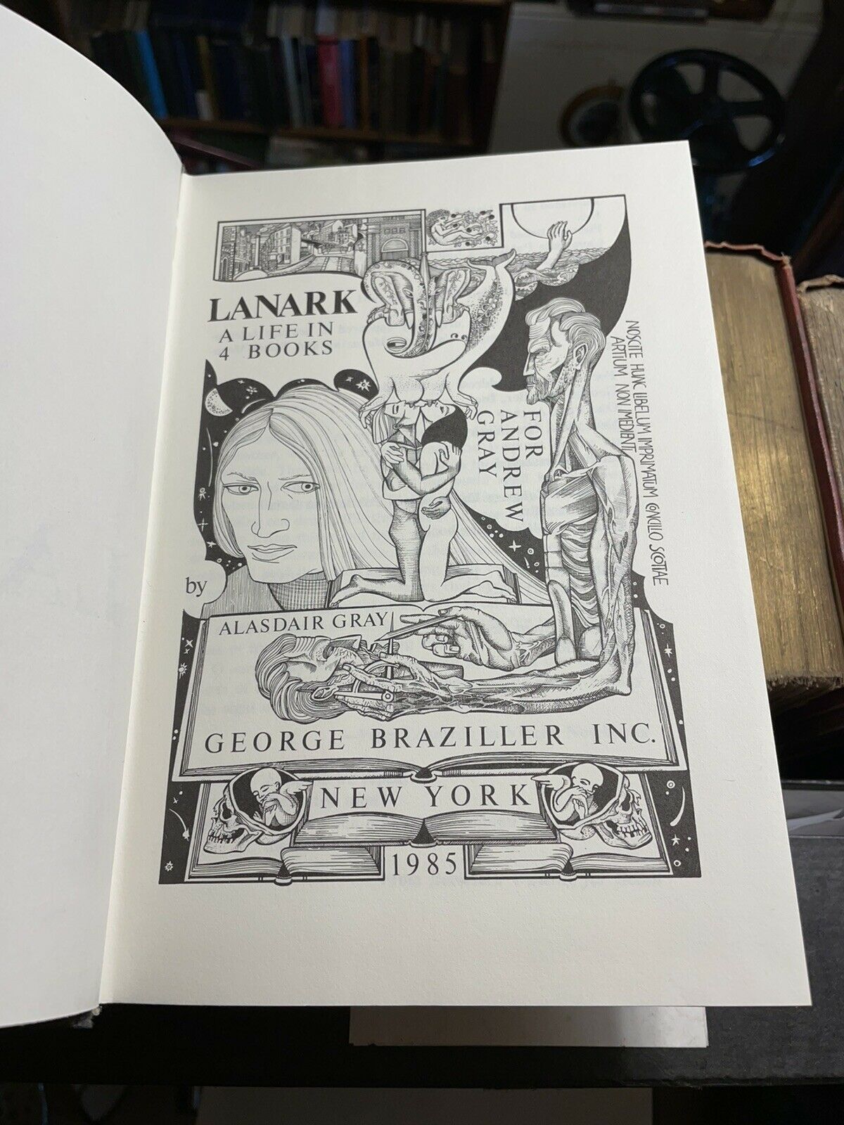 LANARK : Alasdair Gray : FIRST US EDITION Hardback In DW