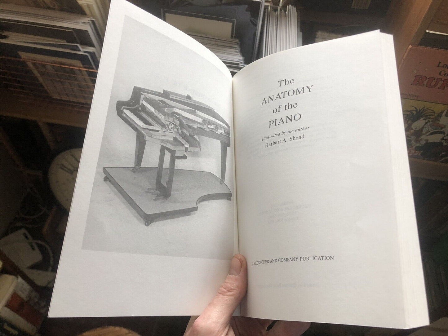 The Anatomy of the Piano : Herbert Shead : Technical Book Construction Parts etc