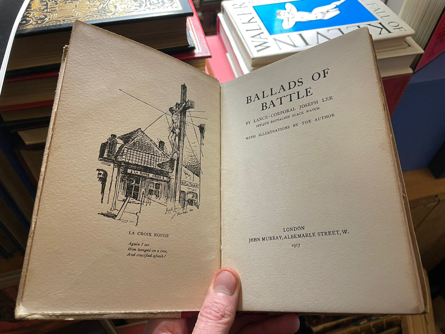 Ballads of Battle by Lance-Corporal Joseph Lee Black Watch 1917 WW1 war poetry
