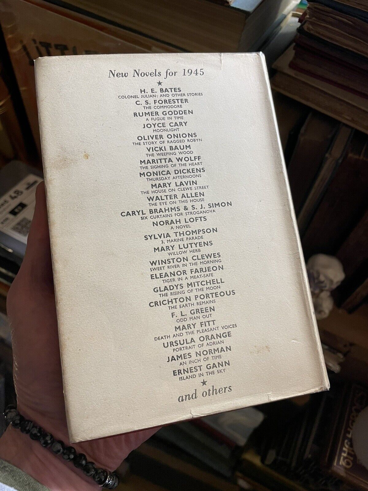 OLIVER ONIONS The Story Of Ragged Robyn FIRST EDITION 1945 with Dust Jacket VGC