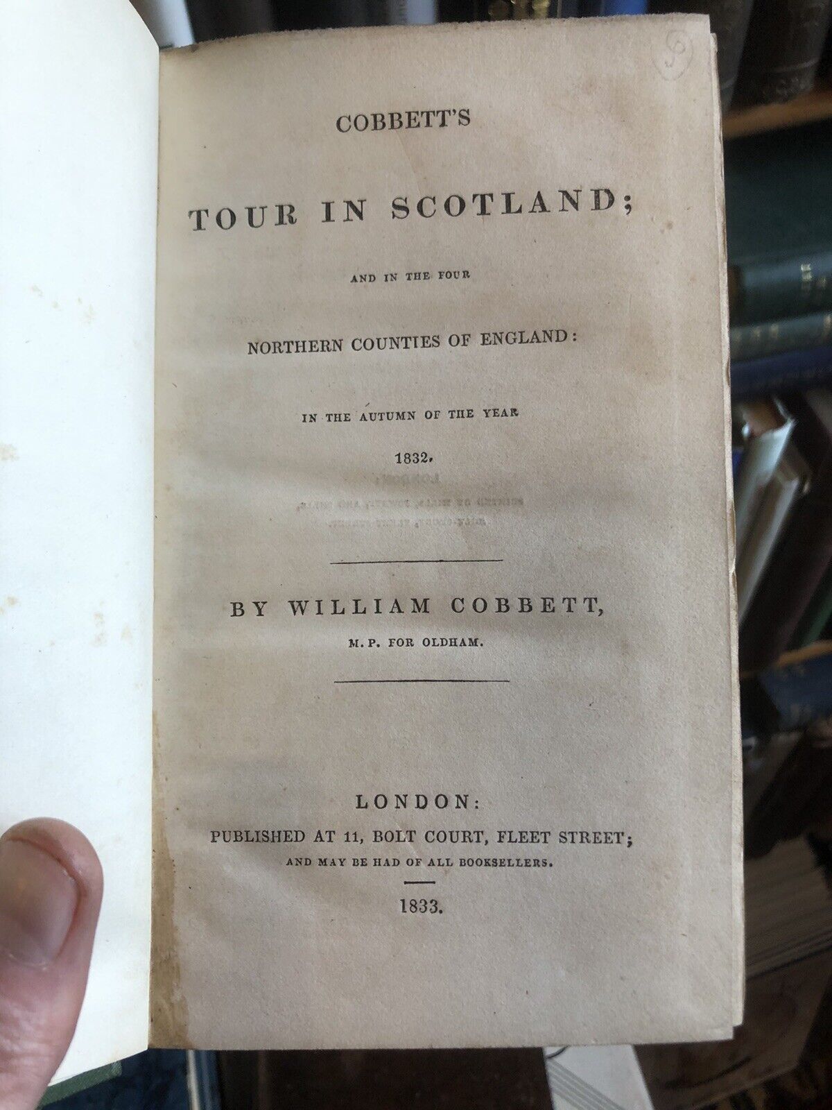 1833 Cobbett's Tour in Scotland and in the Four Northern Counties of England