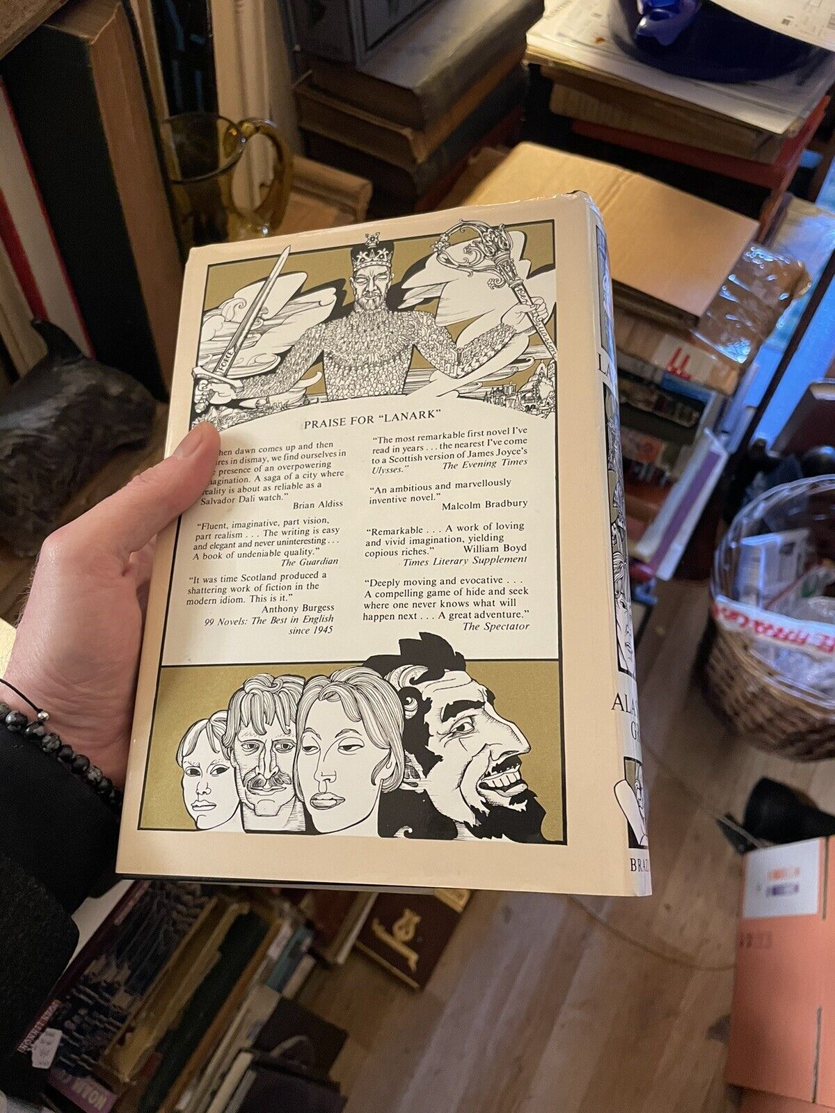 LANARK : Alasdair Gray : FIRST AMERICAN EDITION Hardback In DW