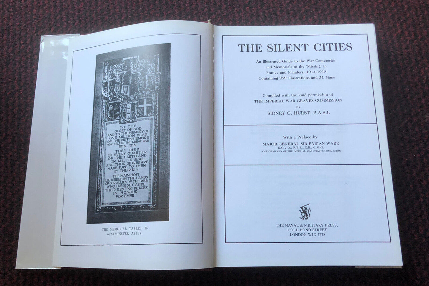 Silent Cities : Guide to War Cemeteries to the Missing in France & Flanders 1914