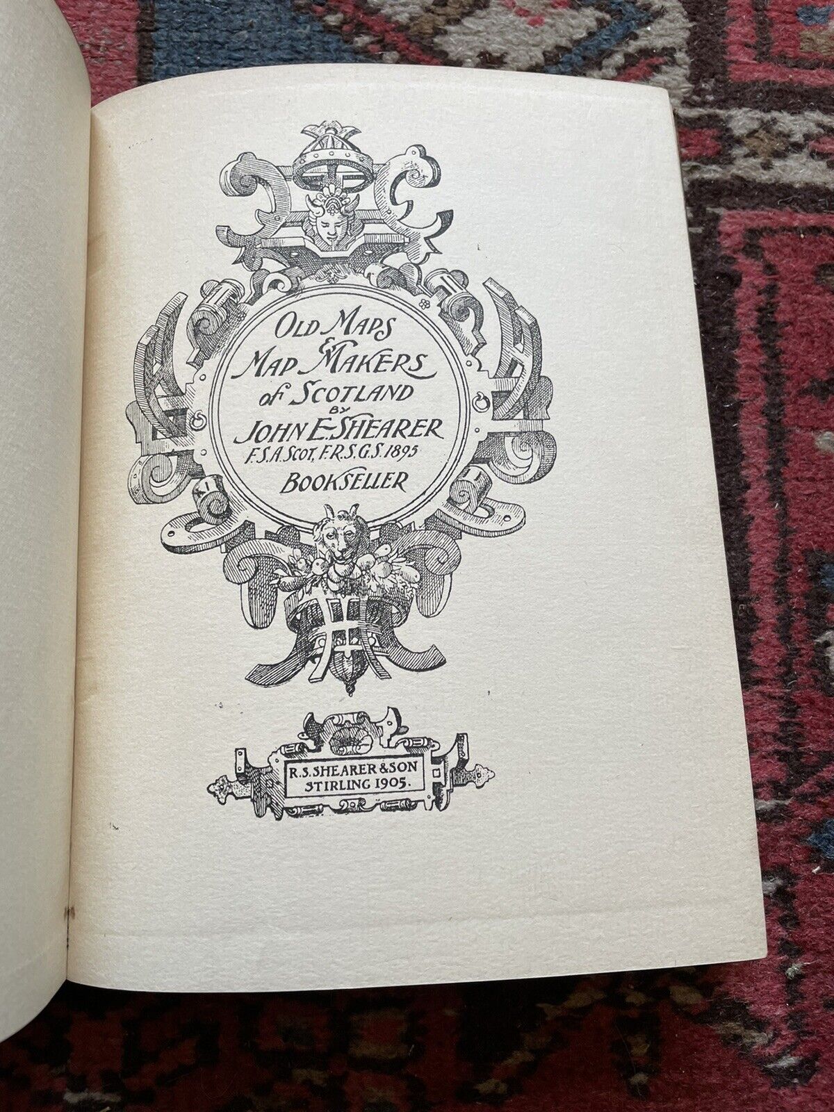 1905 - OLD MAPS & MAP-MAKERS OF SCOTLAND John E. Shearer SPEED Abraham Ortelius