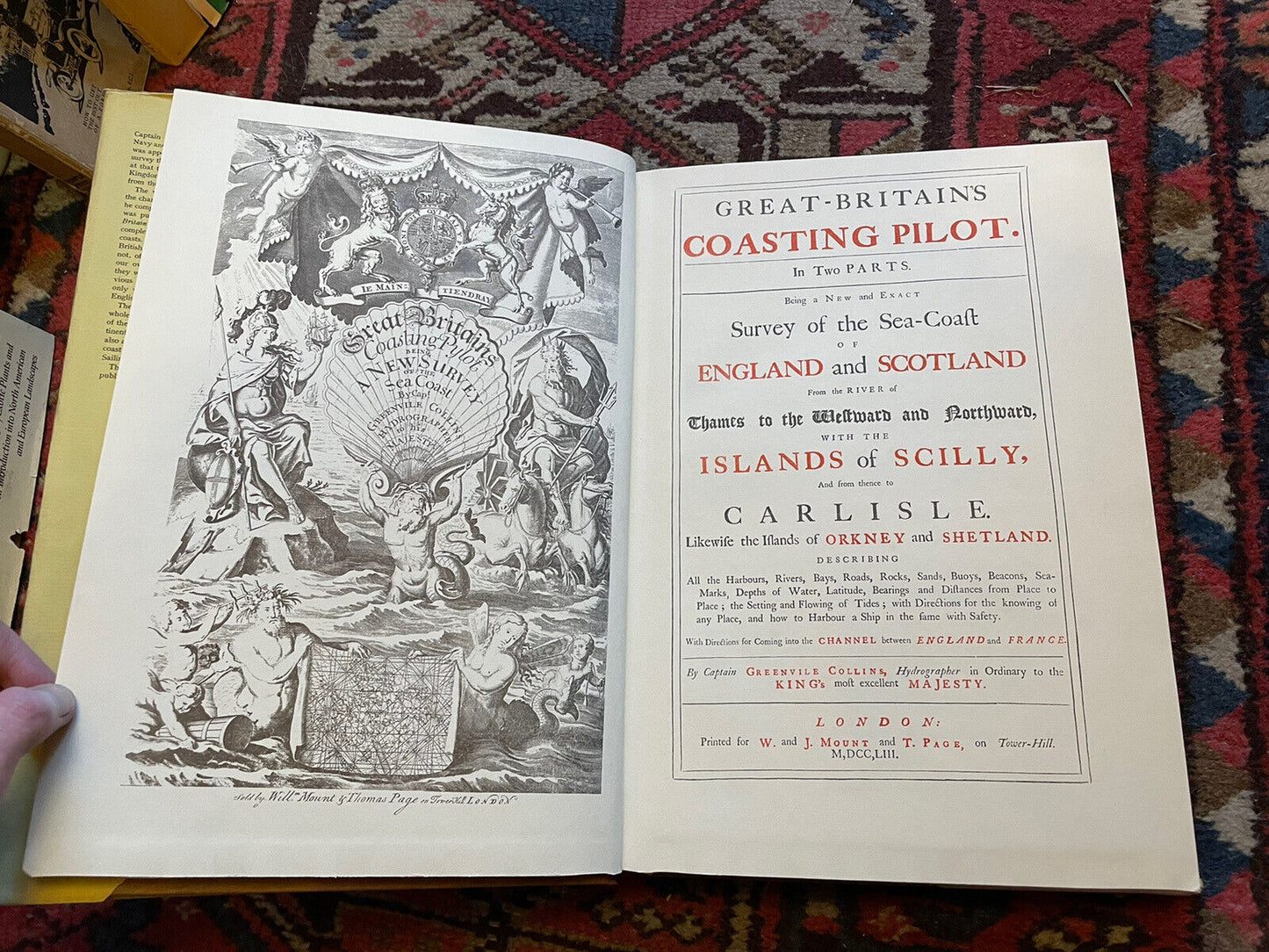 Great Britain's Coasting Pilot : Captain Greenville Collins : Sailing 1753