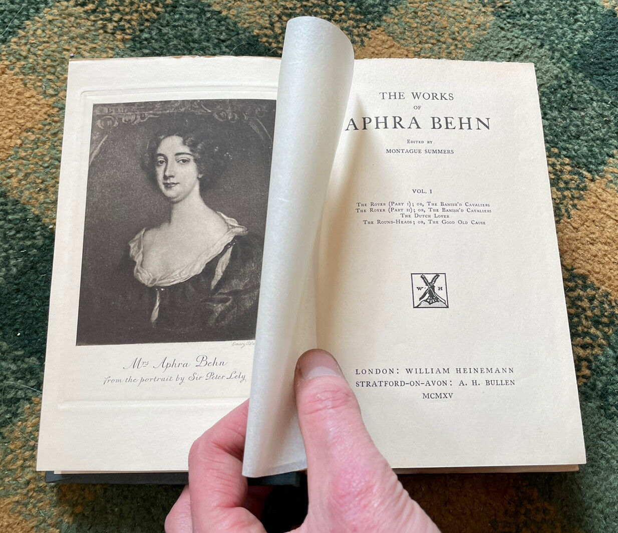 The Works of Aphra Behn (Complete in 6 Vols) Ltd Edition Montague Summers 1915