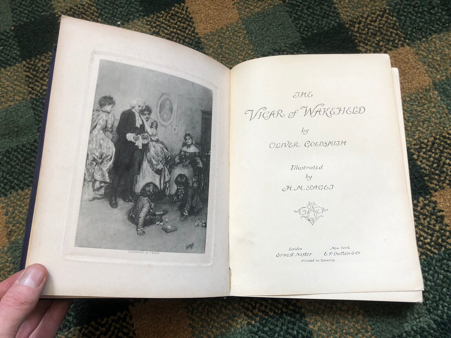 The Vicar of Wakefield : Oliver Goldsmith : H M Paget : Ernest Nister Decorative