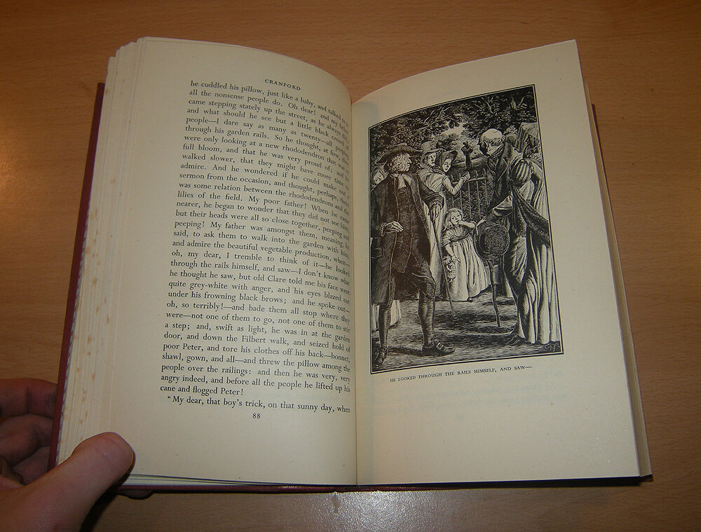 1948 Cranford / Mrs Gaskell / Classic Literature / Joan Hassall Wood Engravings