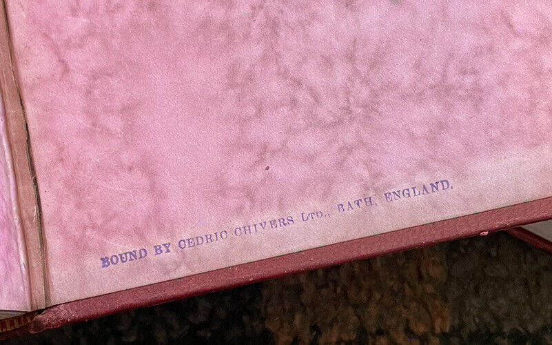 HOLY BIBLE (3 Volumes) BINDINGS by CEDRIC CHIVERS (Bookbinder) APHOCYPHA