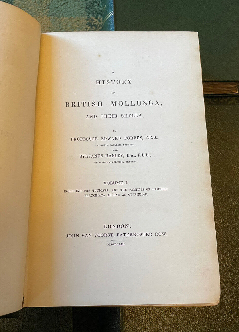 1853 History of British Mollusca and Their Shells : Forbes & Hanley (4 Volumes)